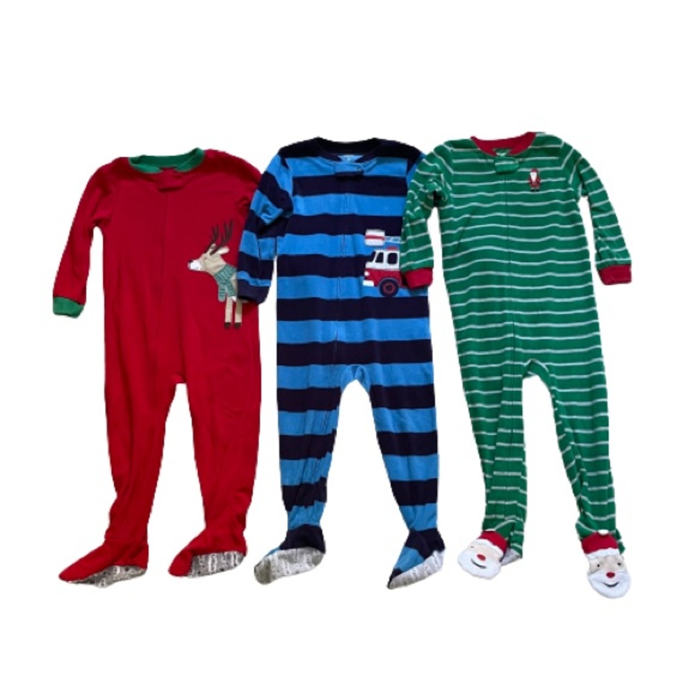 Carter’s Boy’s Fleeced Footsie Pajamas Size 3T